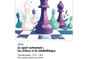 Le sport autrement : Les échecs à la médiathèque