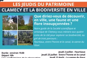 Visites commentées : Clamecy et la biodiversité en ville