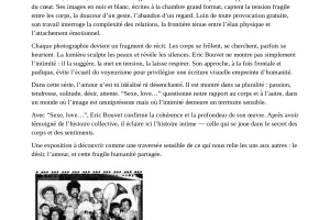 [EXPOSITION L'amour et le trouble] " Sexe, love... "