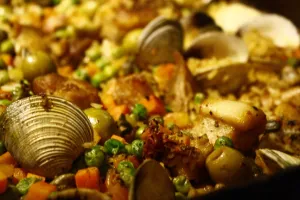 Repas paëlla