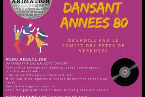 Diner dansant années 80