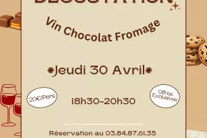 Dégustation Vin Chocolat Fromage