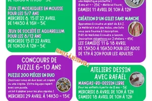 Atelier jeux et mosaïques en mousse pour les 5-7 ans