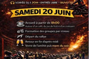 Rallye moto et soirée repas