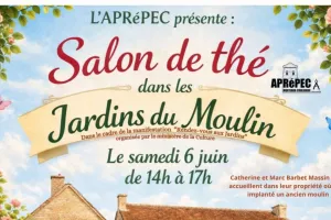 Salon de thé dans les jardins du Moulin