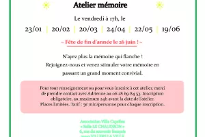Ateliers mémoire