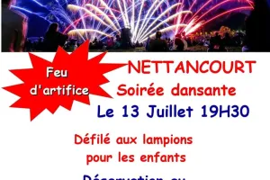 Soirée dansante et feu d'artifice