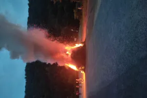 Feu de la Saint Jean à Spontour