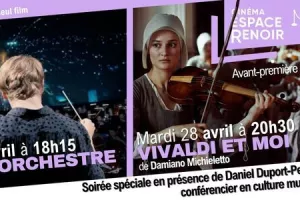 Films musicaux en présence d'un conférencier sur l'histoire musicale.