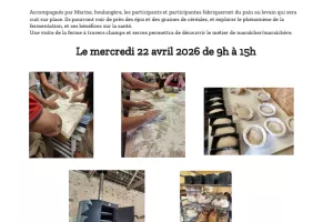 Animations au fournil et visite à la ferme de l'Auberdière