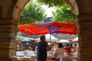 Petit Marché des Producteurs de Pays et marché traditionnel du mercredi matin à St Geniez