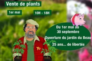 Ouverture du jardin et vente de plants