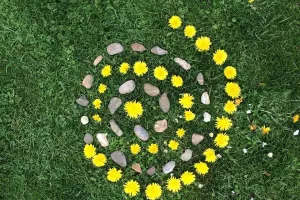 Fêtons les mamans : Land Art pour préparer la fête des mères