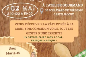 Démonstration de la fabrication de la tourtière Landaise à l'Armagnac