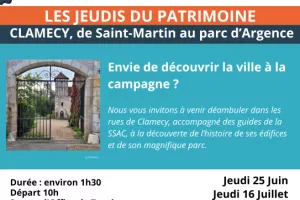 Visites commentées - Clamecy, de Saint-Martin au parc d'Argence