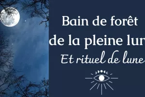 Bain de forêt de la pleine lune et rituel de lune