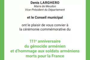 Commémoration du Génocide Arménien