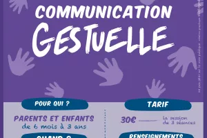 Atelier communication gestuelle associée à la parole pour tout-petits