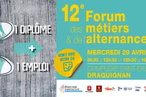 Emploi, études – 12e Forum des métiers et de l’alternance