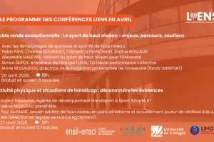?️ Conférence LIENS - Le programme du mois d'avril