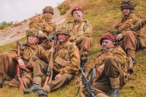 Reconstitution d'un campement militaire