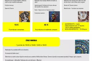 Stage de réalisation d'un Mandala