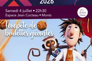 Cinéma en plein air : Tempête de boulettes géantes