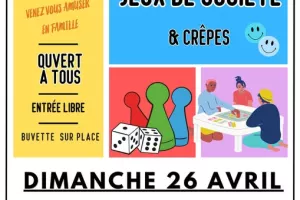 Après-midi jeux de société et crêpes