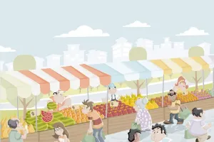 Fête des pères au marché de Naucelle