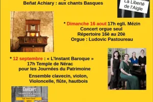 Concert Orgues en Albret - La liberté de l'aigle