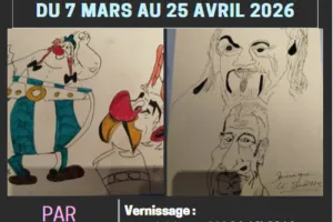 Exposition des caricatures de Dominique Le Bourhis