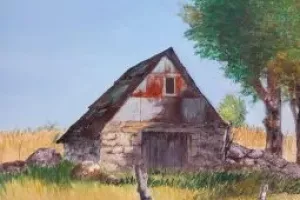 Exposition peintures : les visages de l'aubrac - Maryline BROS