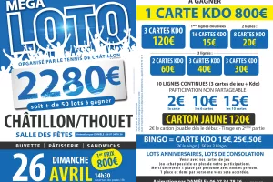 Mega loto du Tennis club de Châtillon-sur-Thouet