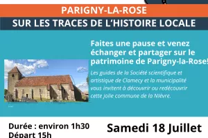 Visite commentée - Parigny-La-Rose - Sur les traces de l'histoire locale