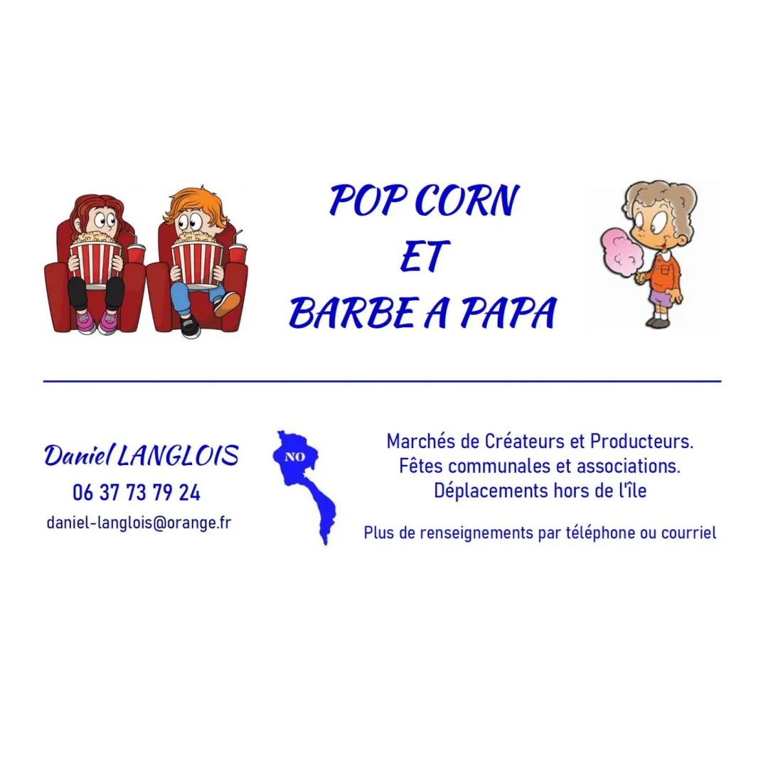 pop corn et barbe à papa